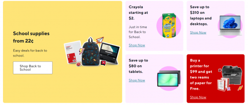 Staples Canada School Supplies From 22¢ + up to 50% on Office Supplies + More