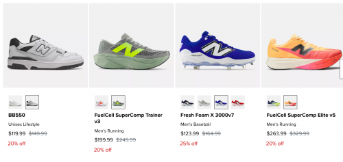 New Balance Canada: Sale up to 25% off