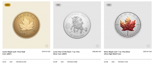 Royal Canadian Mint New Releases: Iconic Maple Leaf Pure Gold Coin + 50th Anniversary of the CN Tower + More
