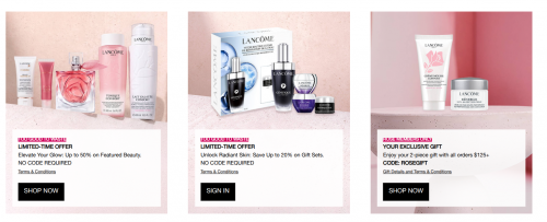 Lancôme Canada: up to 50% off Select Products + Free Gift with Purchase