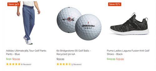Just Golf Stuff Canada: Clearance up to 70% off + Extra 10% off with Promo Code