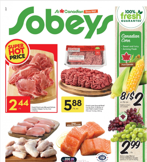 Sobeys Ontario: Corn 8 for $2 Until August the 12th + More