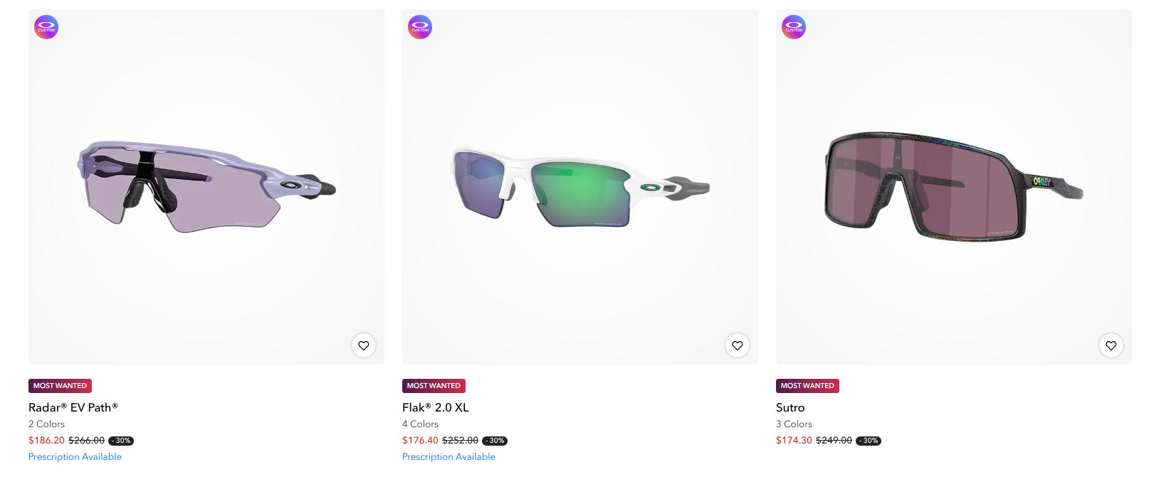 Oakley Canada: up to 50% off Sunglasses + 40% off Prescription Lenses with any Frame