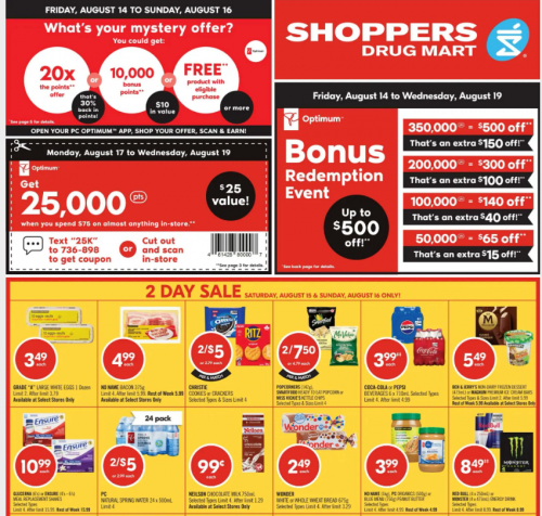 Shoppers Drug Mart Canada: Mystery Offer + Bonus Redemption Event