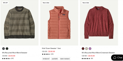 Patagonia Canada: Summer Sale up to 40% off