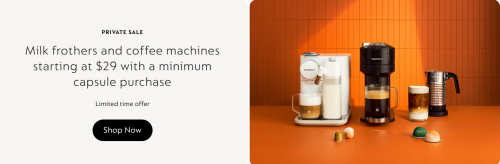 Nespresso Canada: Milk Frothers and Coffee Machines from $29 With Capsule Purchase + Last Chance Offers + More