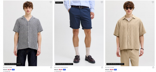Jack & Jones Canada: Extra 30% off Summer Styles + Jeans & Pants 50% off the Second Pair