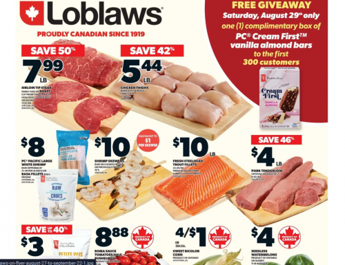 Loblaws Ontario: Free PC Cream First Vanilla Almond Bars 50 to 1st 300 Customers August 29th + Flyer Deals