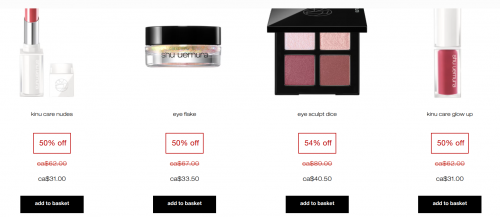 Shu Uemura Canada: 50% off Dice Collection + More