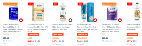 Healthy Planet Canada: Labour Day Sale up to 50% off