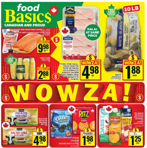 Food Basics Ontario Flyer Deals September 3rd – 9th: 10lbs White Potatoes $1.88 + More