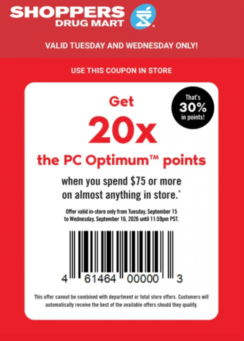 Shoppers Drug Mart Canada: Text Offer + $2.99 Eggs Flash Sale