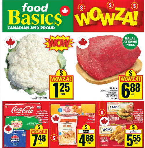 Food Basics Ontario Flyer Deals September 17th – 23rd: Cauliflower $1.25 + More