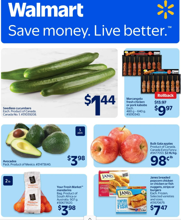 Walmart Canada: Gala Apples at 98¢/lb This Week