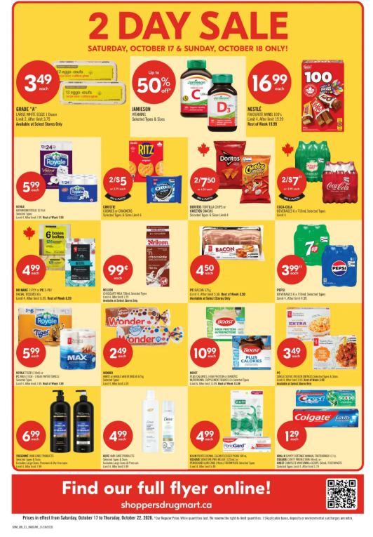 Score 20x–25x PC Optimum Points at Shoppers This Weekend