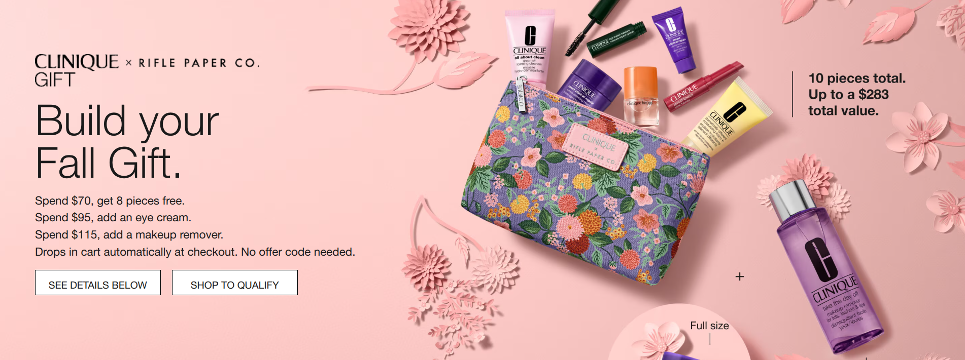 Clinique Canada: Score Up to 10 Free Pieces With a $115 Purchase — slide 1