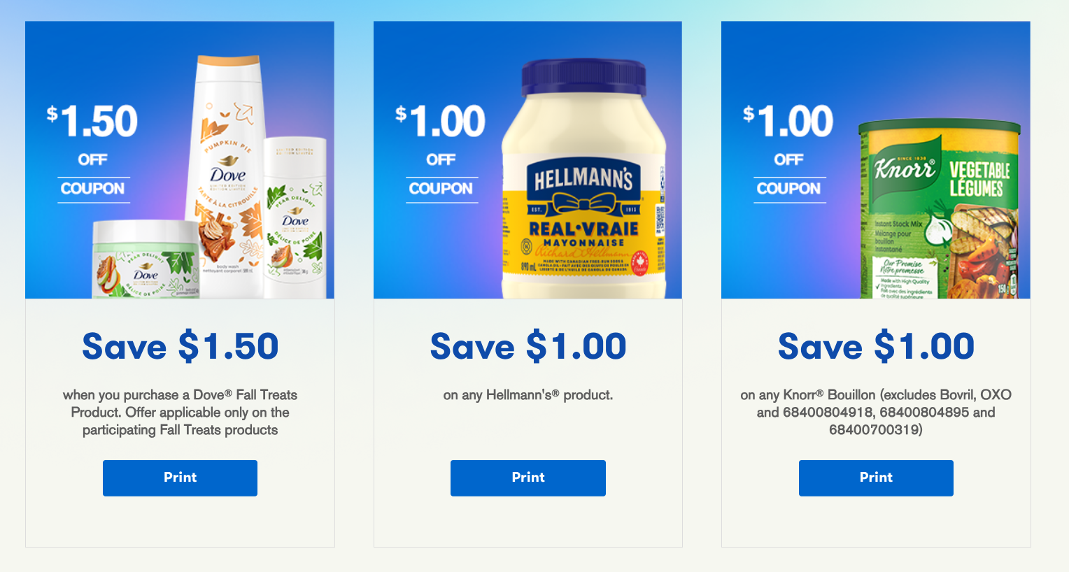 Save $1.50 on Dove Fall Treats with Unilever Canada Printable Coupon — slide 1