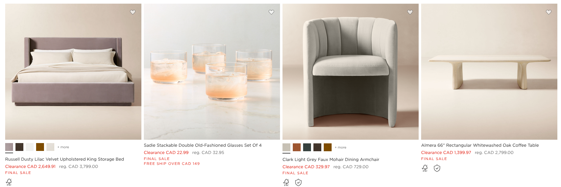 CB2 Canada Slashes Dining Furniture Up to 30% — Warehouse Up to 60% Off — slide 1