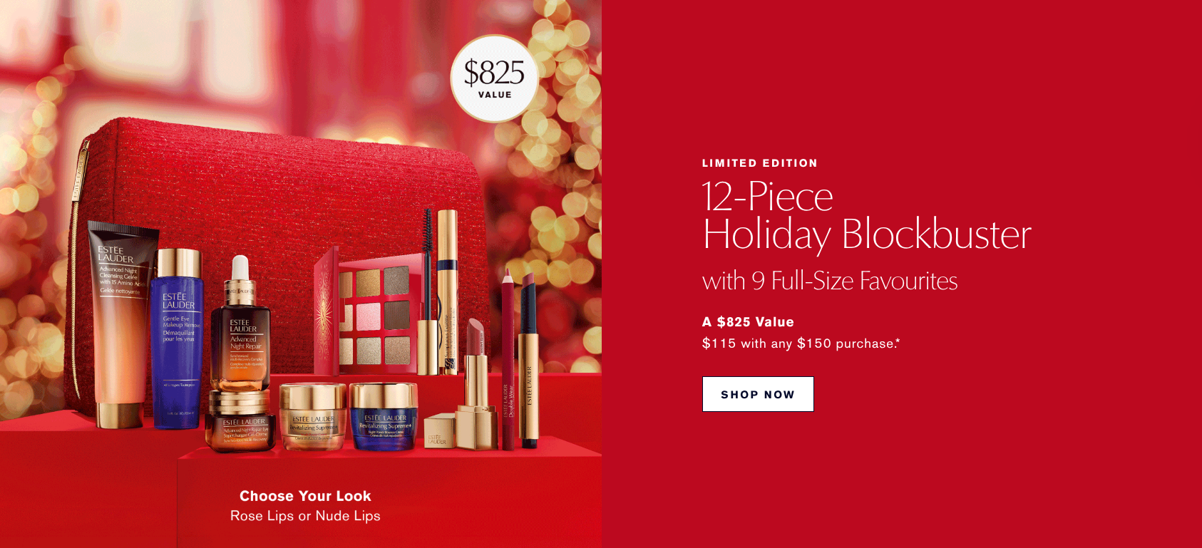 Estée Lauder's Holiday Blockbuster Set: 12 Pieces for $115 — slide 1