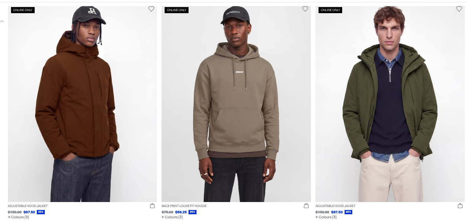 Jack & Jones Canada: Up to 50% Off + BOGO Deals on Basics — slide 1