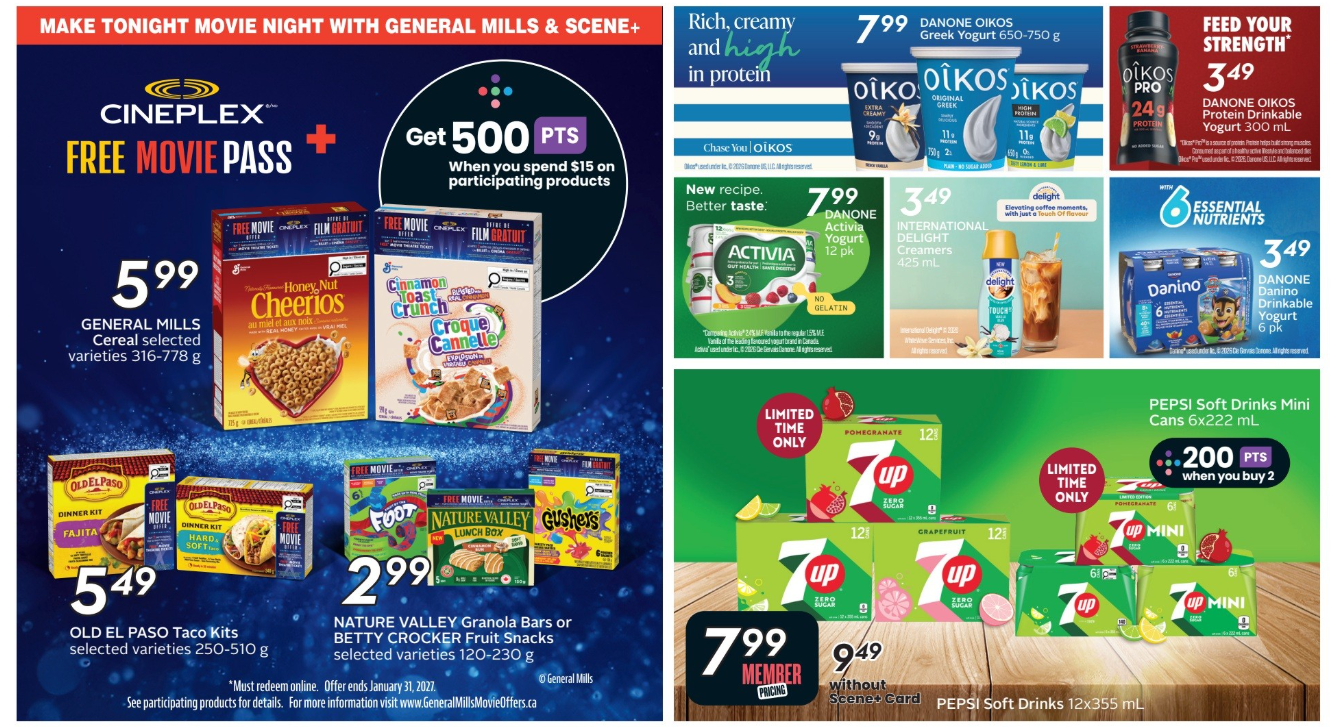 Earn 500 Scene+ Points on General Mills at Sobeys Ontario β slide 1