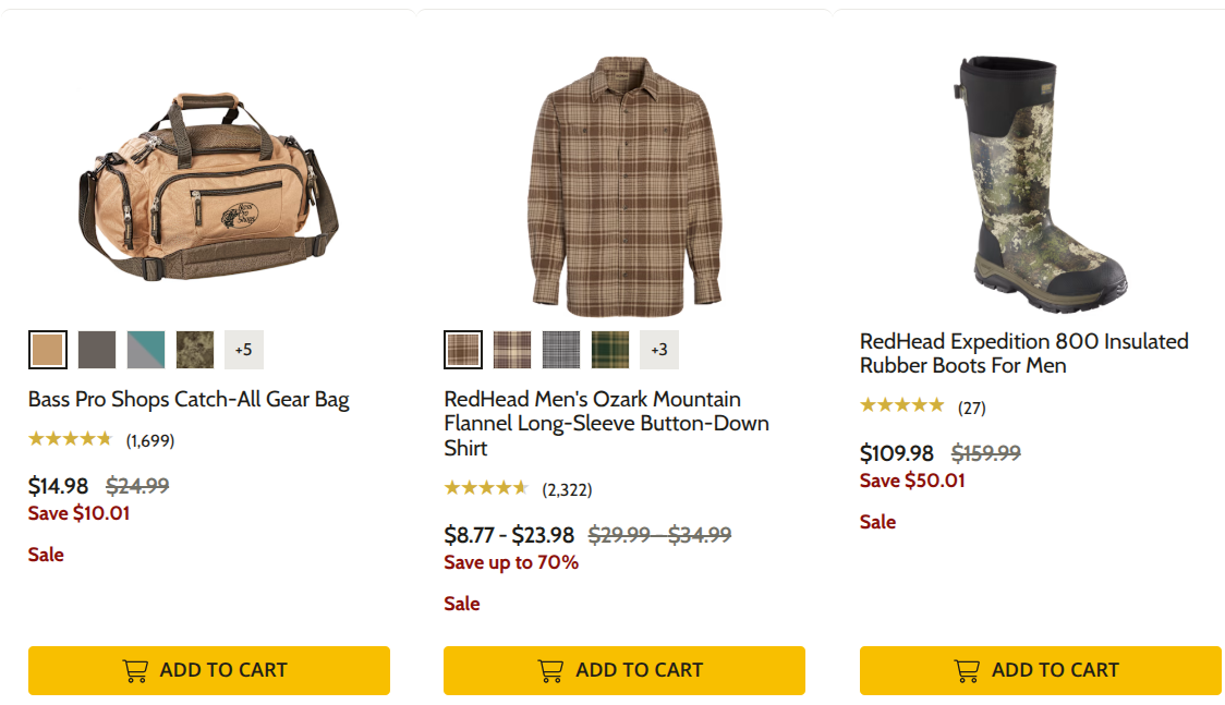 Go Hunt Sale: Up to 50% Off at Cabela's & Bass Pro Shops Canada — slide 1